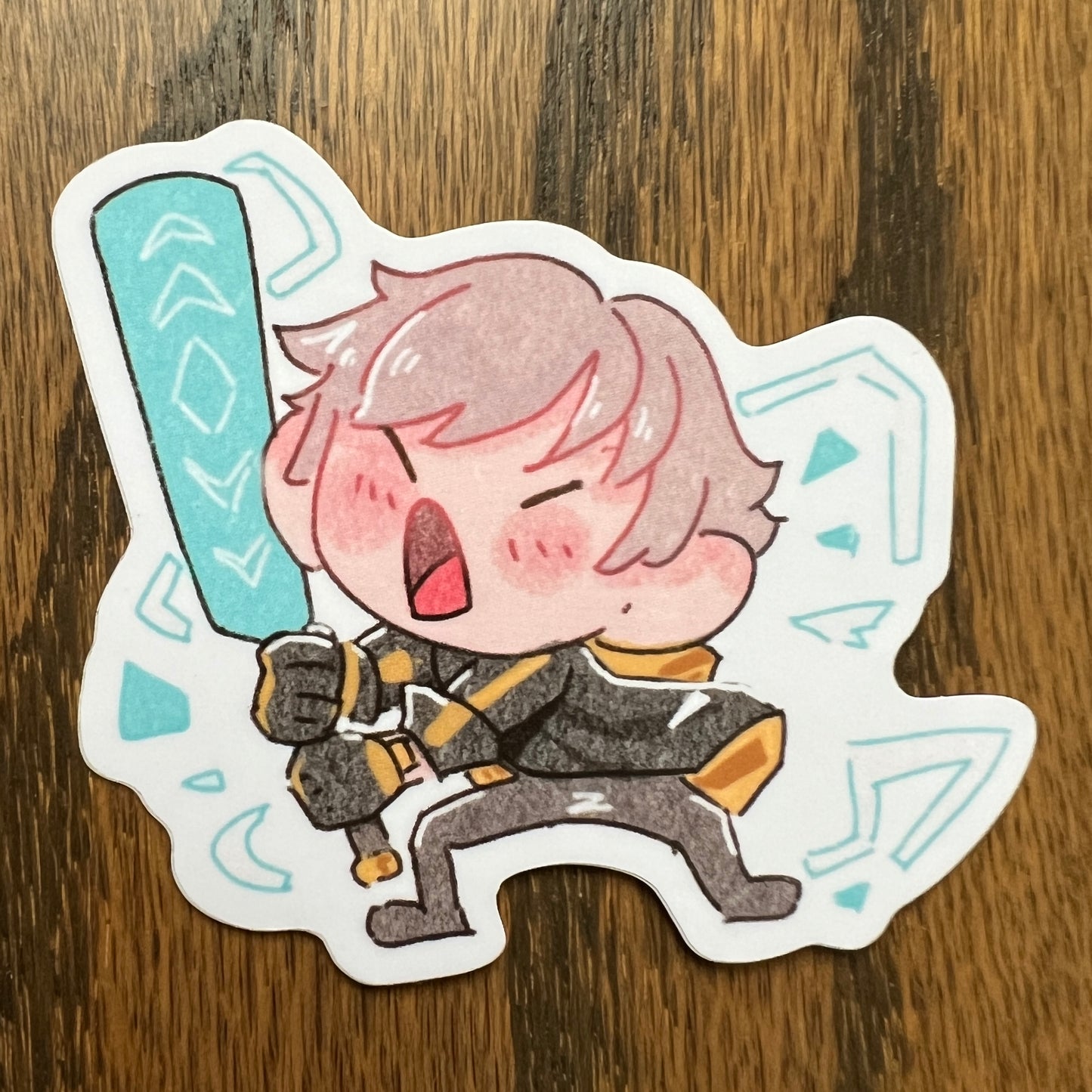 Honkai Star Rail Trailblazer M Chibi Stickers - Die Cut