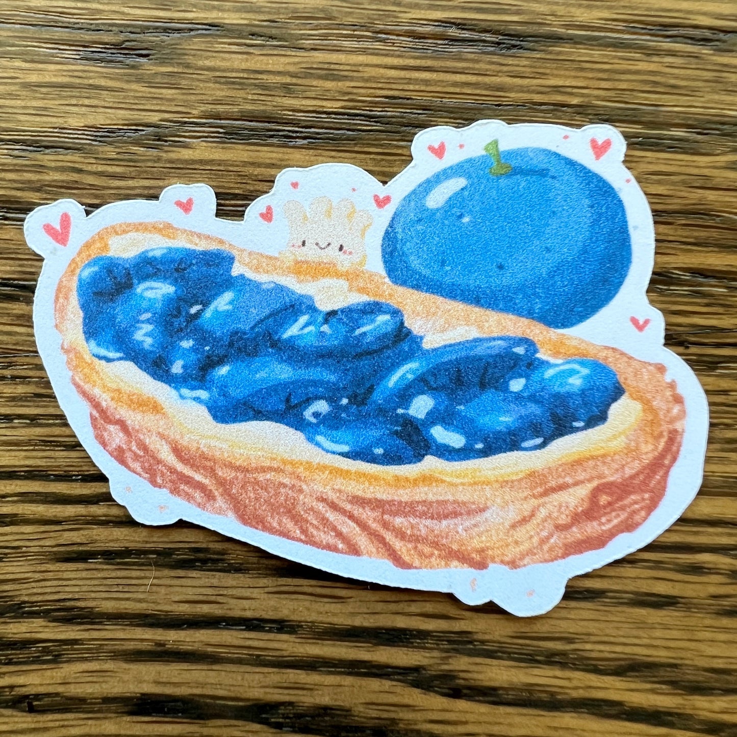 PKMN Anime Oran Berry Blueberry Toast Stickers - Die Cut