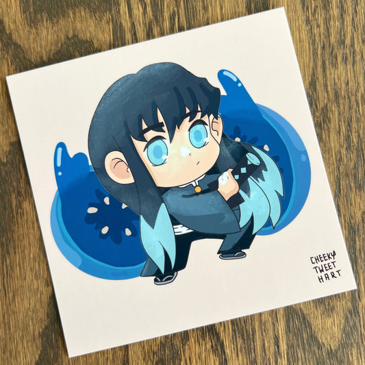 DS KNY Anime Chibi Muichan Blueberry Fruit Slayer Art Prints - Tokito #AP301