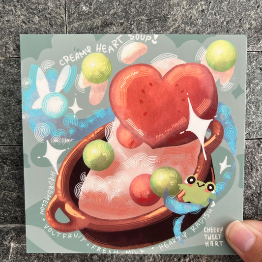 TOTK Creamy Heart Soup Navi Art Prints #AP183