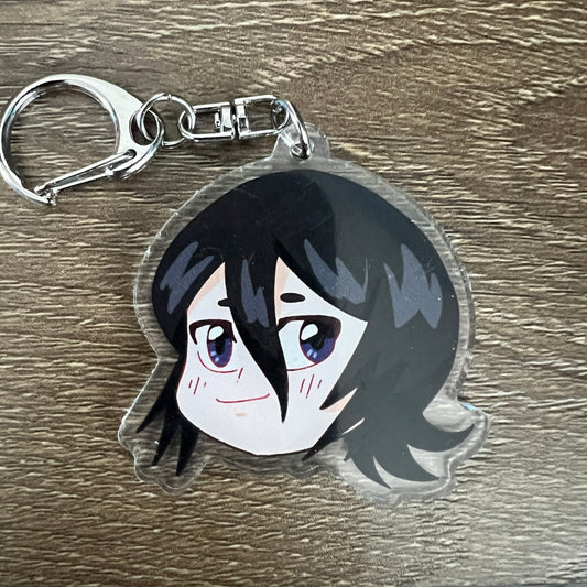 Bleach Rukia Anime Chibi Acrylic Charm Keychain Accessory #AC213