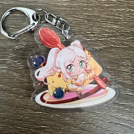 FBJE Anime Chibi Frieren Acrylic Charm Keychain Accessory #AC132
