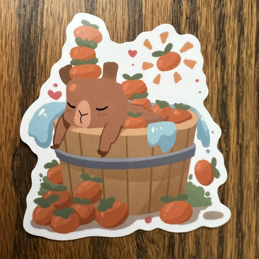 Bath Cap'n Capybara Stickers - Die Cut