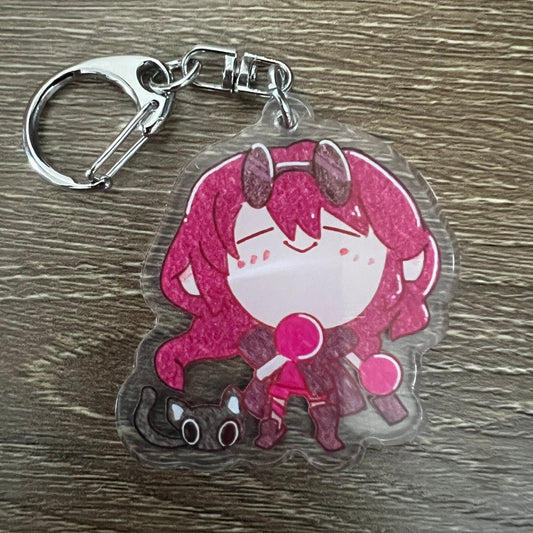 Honkai Star Rail Kafka Chibi Acrylic Charm Keychain Accessory #AC113