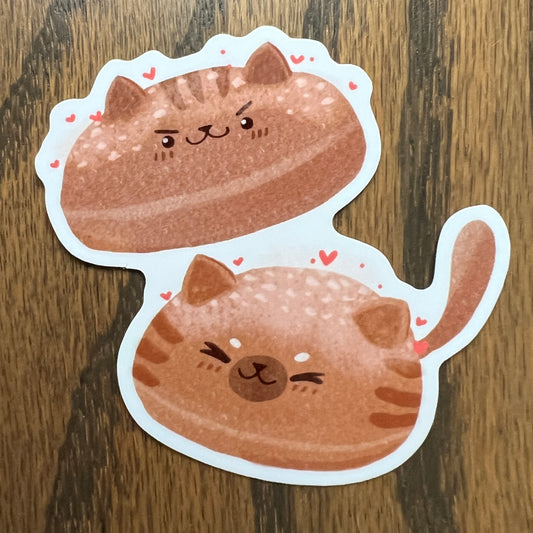Cat Cafe Meowlasadas Donut Stickers - Die Cut