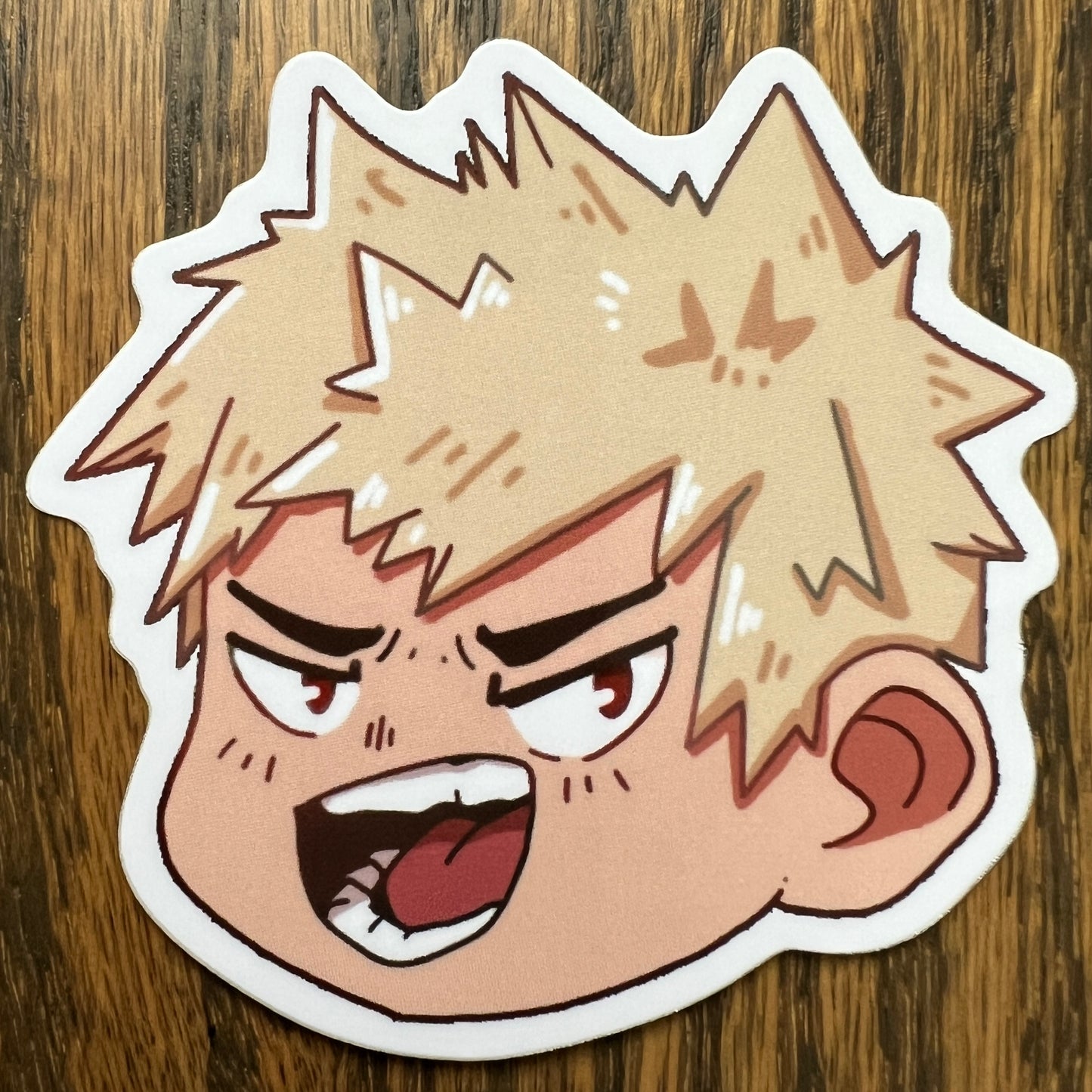 MHA Anime Chibi Stickers - Die Cut - Bakugo, Kirishima, Midoriya, Todoroki