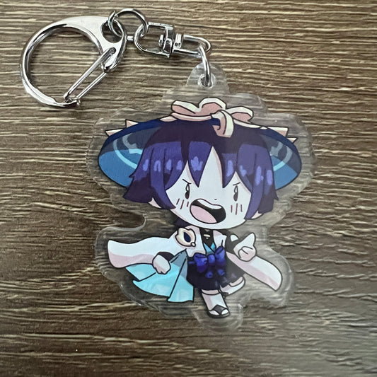 Genshin Impact Wanderer Chibi Acrylic Charm Keychain Accessory #AC206