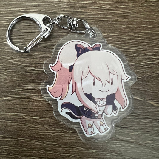 Genshin Impact Jean Chibi Acrylic Charm Keychain Accessory #AC187