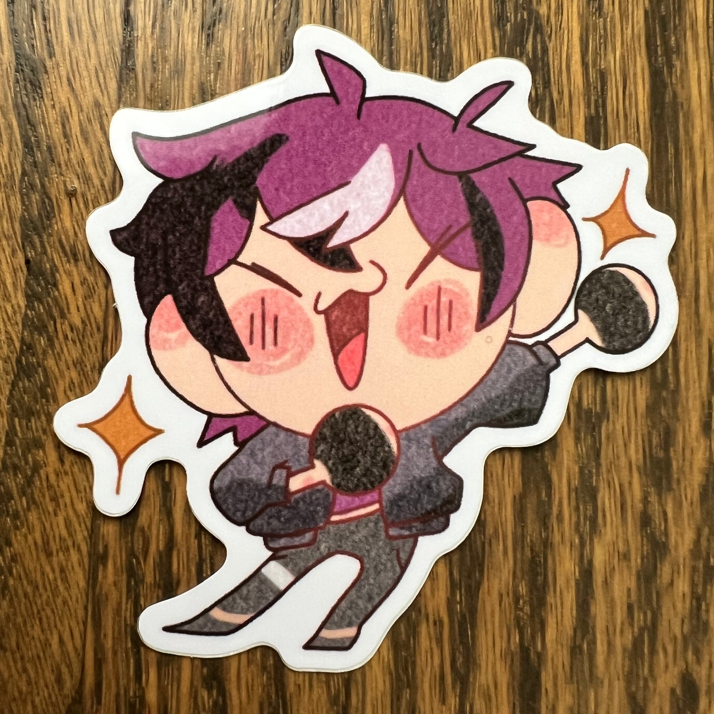 NJSJ Vtuber Chibi Doppio Stickers - Die Cut