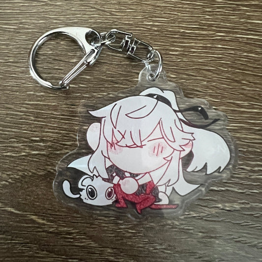 Honkai Star Rail Jing Yuan Chibi Acrylic Charm Keychain Accessory #AC112