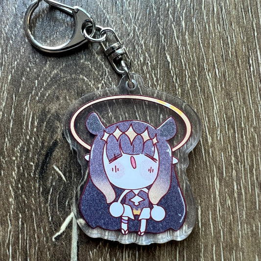 Holo Vtuber Chibi Ninomaechan Ina Acrylic Charm Keychain Accessory #AC222