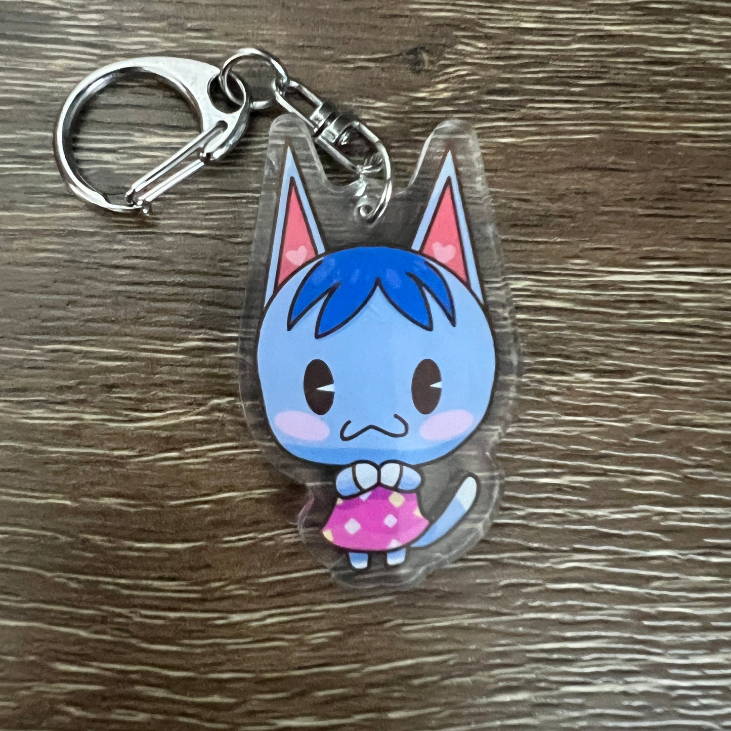 ACNH Rosie Cat Acrylic Charm Keychain Accessory #AC174