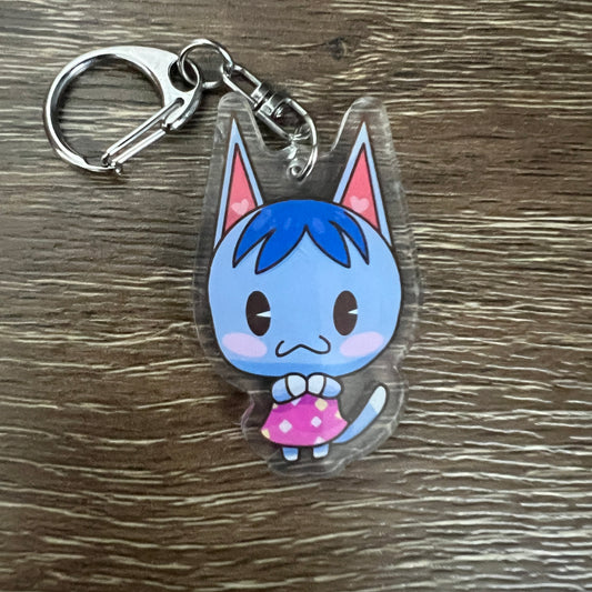 ACNH Rosie Game Cat Acrylic Charm #AC174