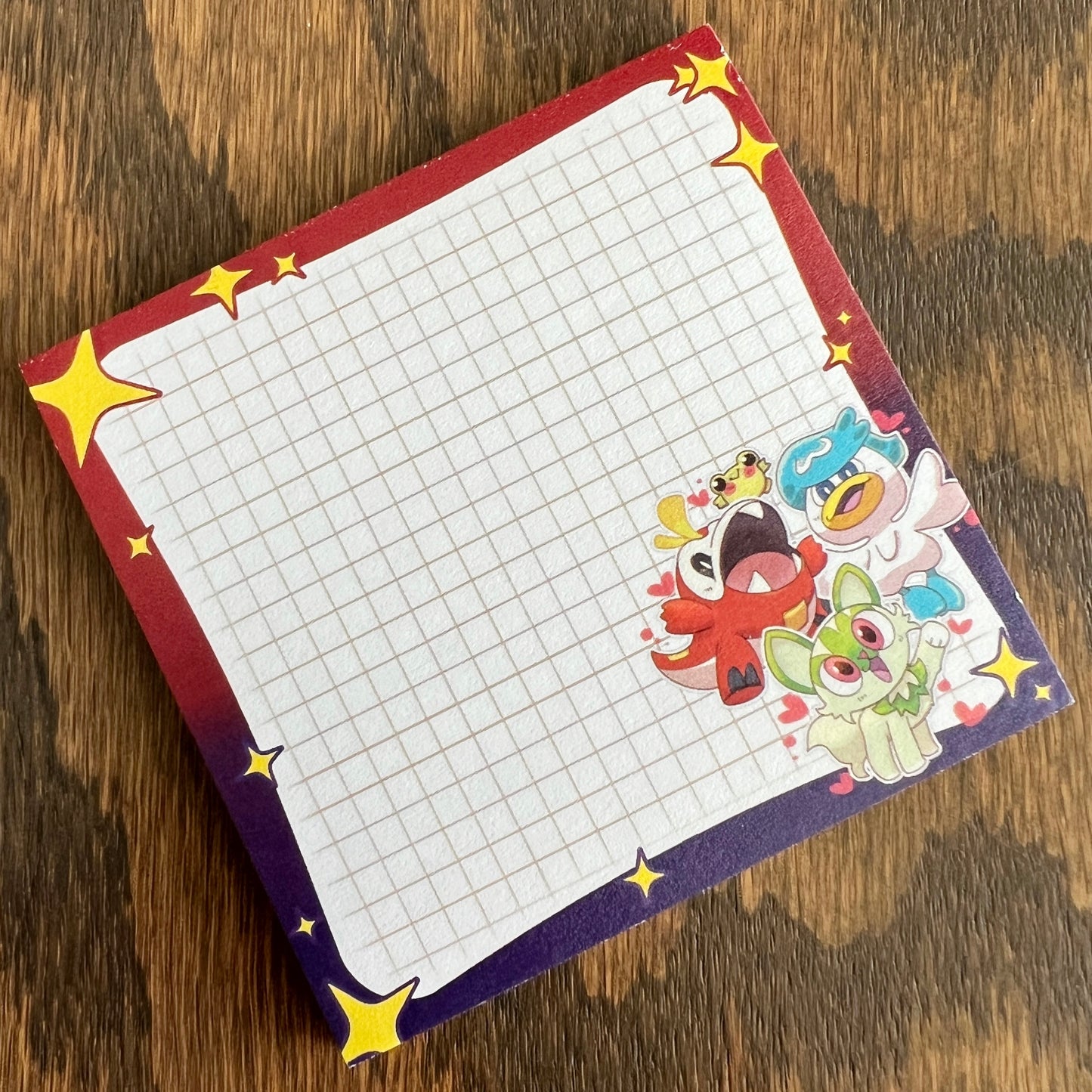 PKMN Gen 9 Anime Grid Sticky Notes #NP004