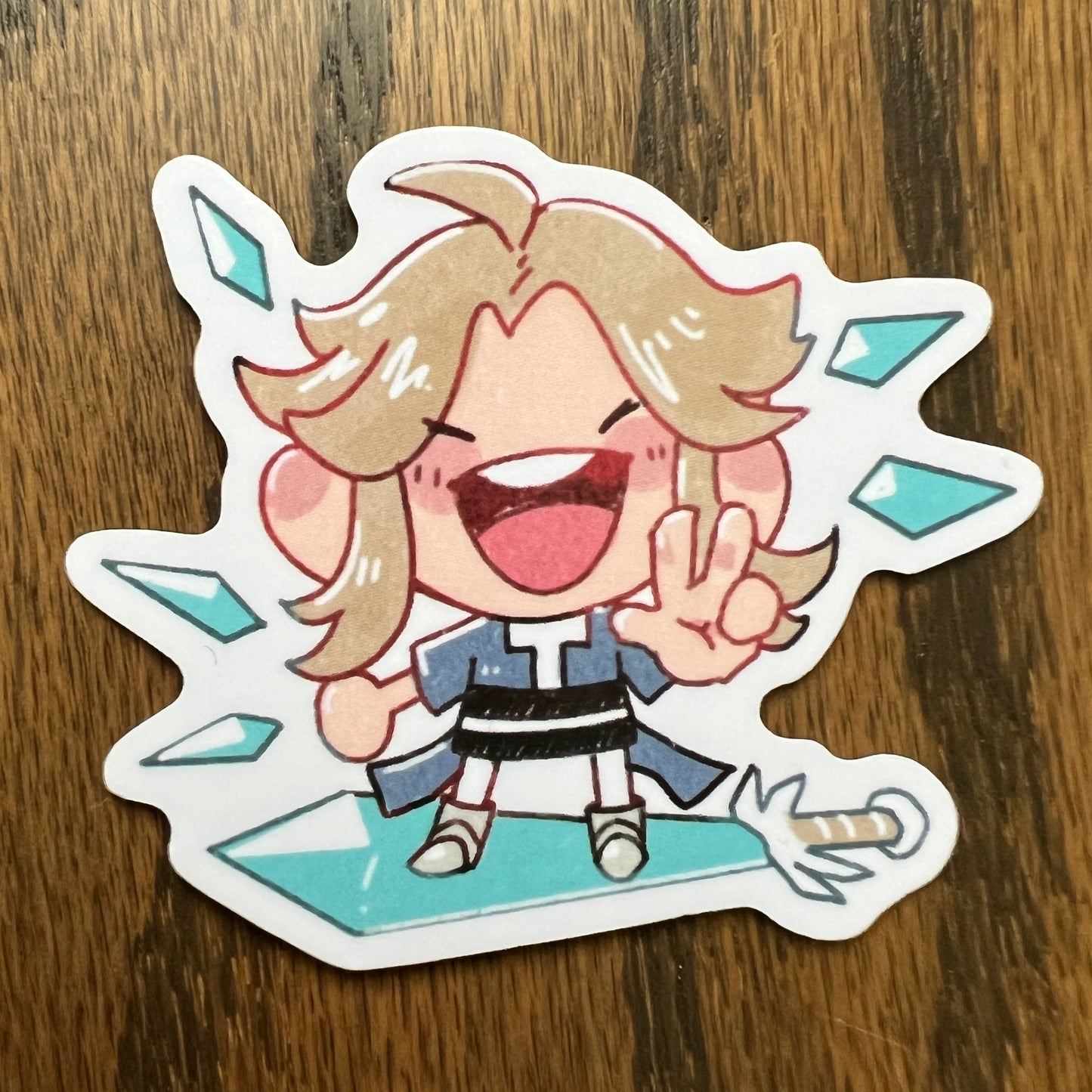 Honkai Star Rail Yanqing Chibi Stickers - Die Cut