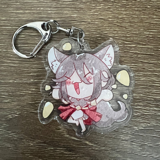 Honkai Star Rail Tingyun Chibi Acrylic Charm Keychain Accessory #AC126