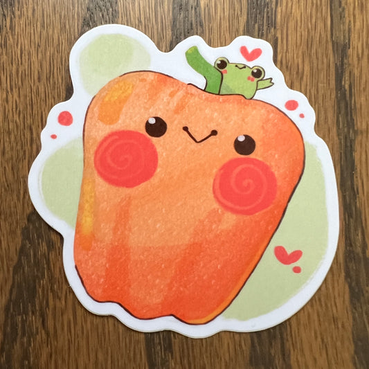 Bell Pepper Stickers - Die Cut