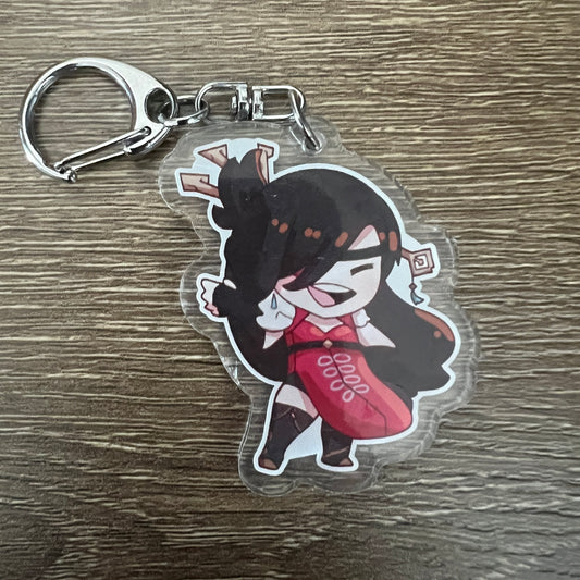 Genshin Impact Beidou Chibi Acrylic Charm Keychain Accessory #AC179