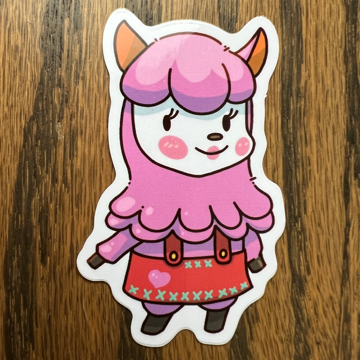 ACNH Reese Game Alpaca Stickers - Die Cut