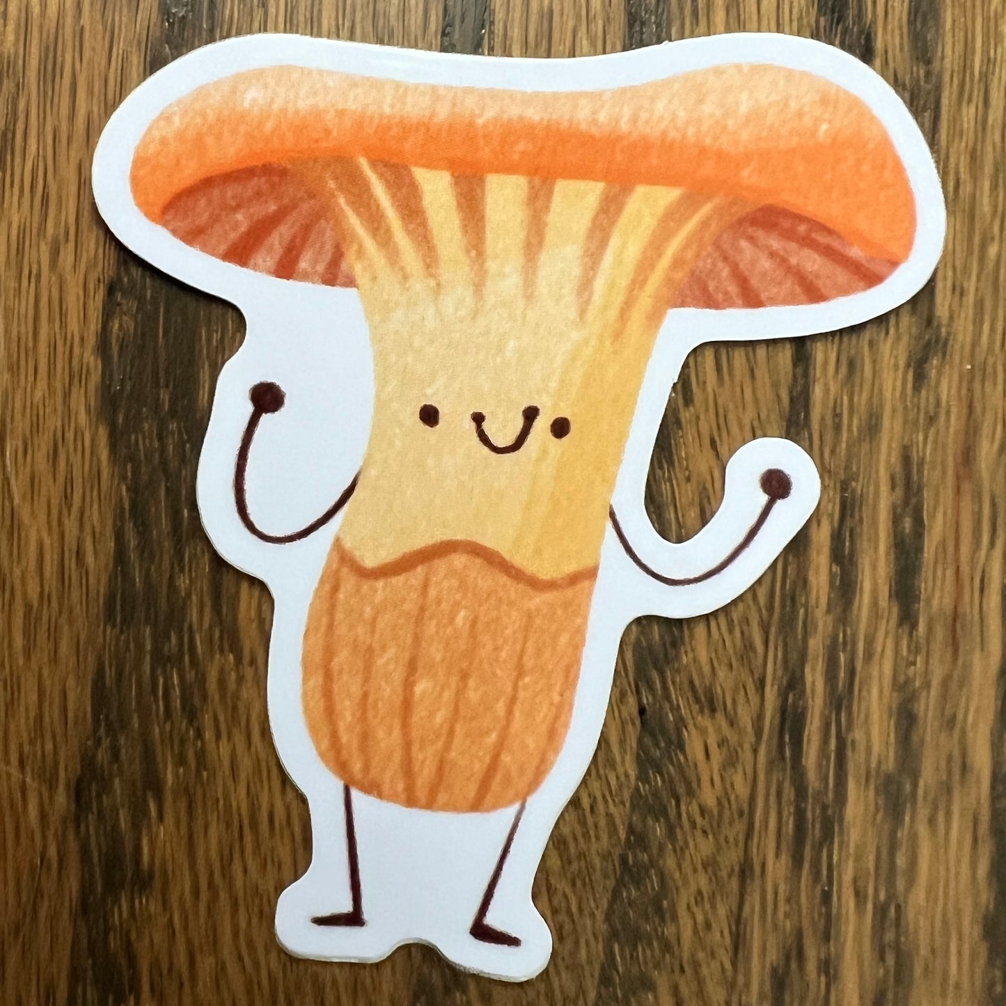 Chanterelle Mushboy Stickers - Die Cut