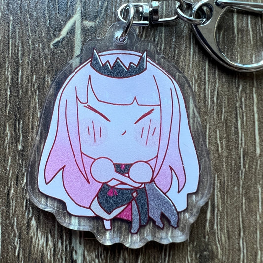 Holo Vtuber Chibi Calliopechan Mori Acrylic Charm Keychain Accessory #AC221