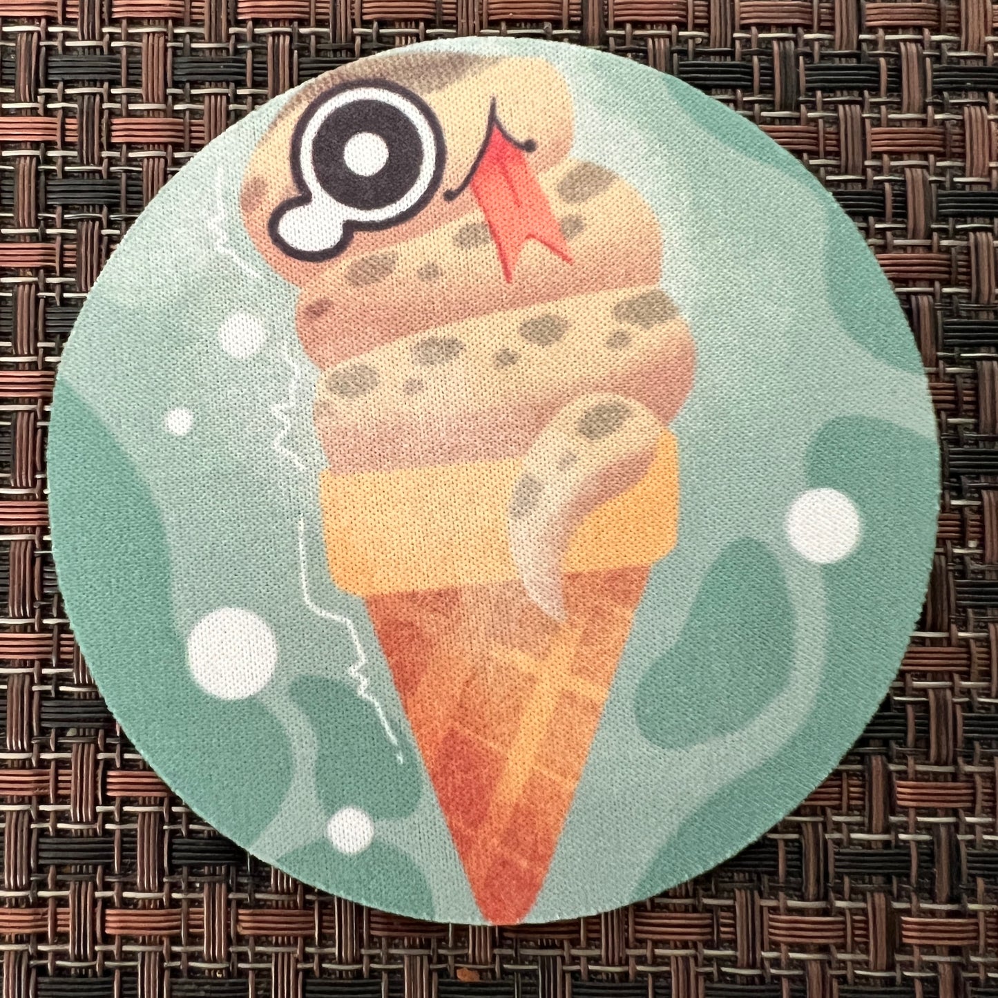 Reptile Snake Ice Cream Cone Coaster #C003