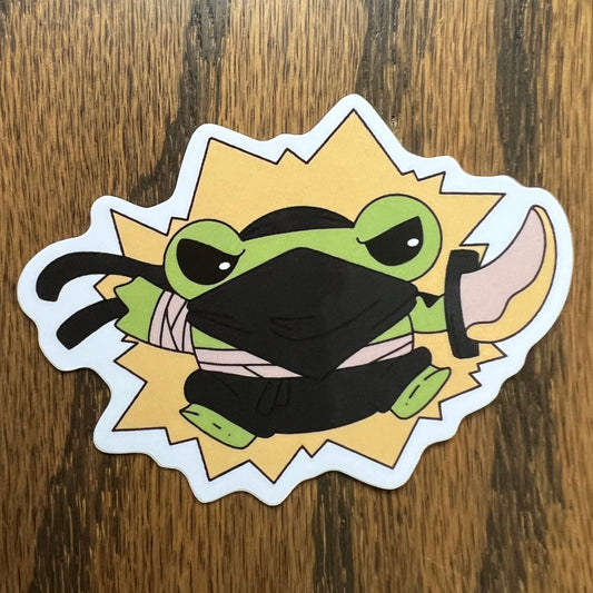 RPG Frogs Ninja Rogue Stickers - Die Cut