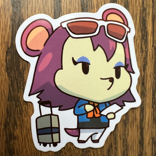 ACNH Label Hedgehog Stickers - Die Cut