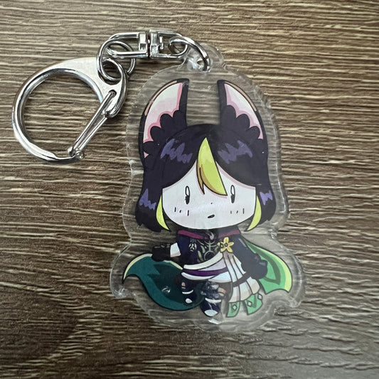 Genshin Impact Tighnari Chibi Acrylic Charm Keychain Accessory #AC202