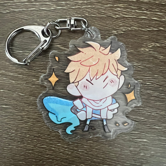 Honkai Star Rail Gepard Chibi Acrylic Charm Keychain Accessory #AC108