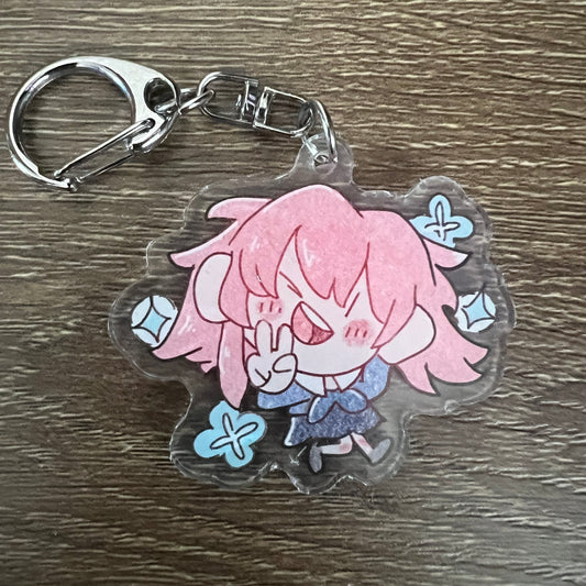 Honkai Star Rail March Chibi Acrylic Charm Keychain Accessory #AC117