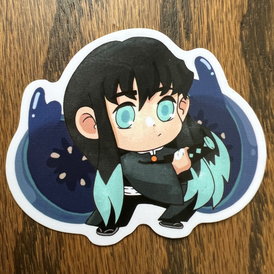 DS KNY Anime Chibi Muichan Blueberry Fruit Slayer Stickers - Die Cut - Tokito