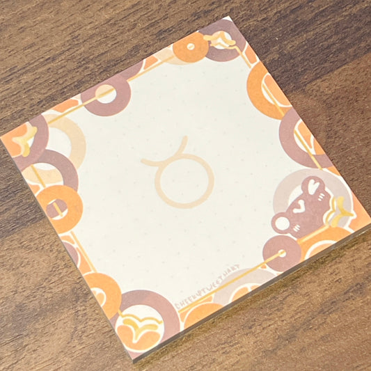 Zodiac Taurus Dot Sticky Notes #NP041
