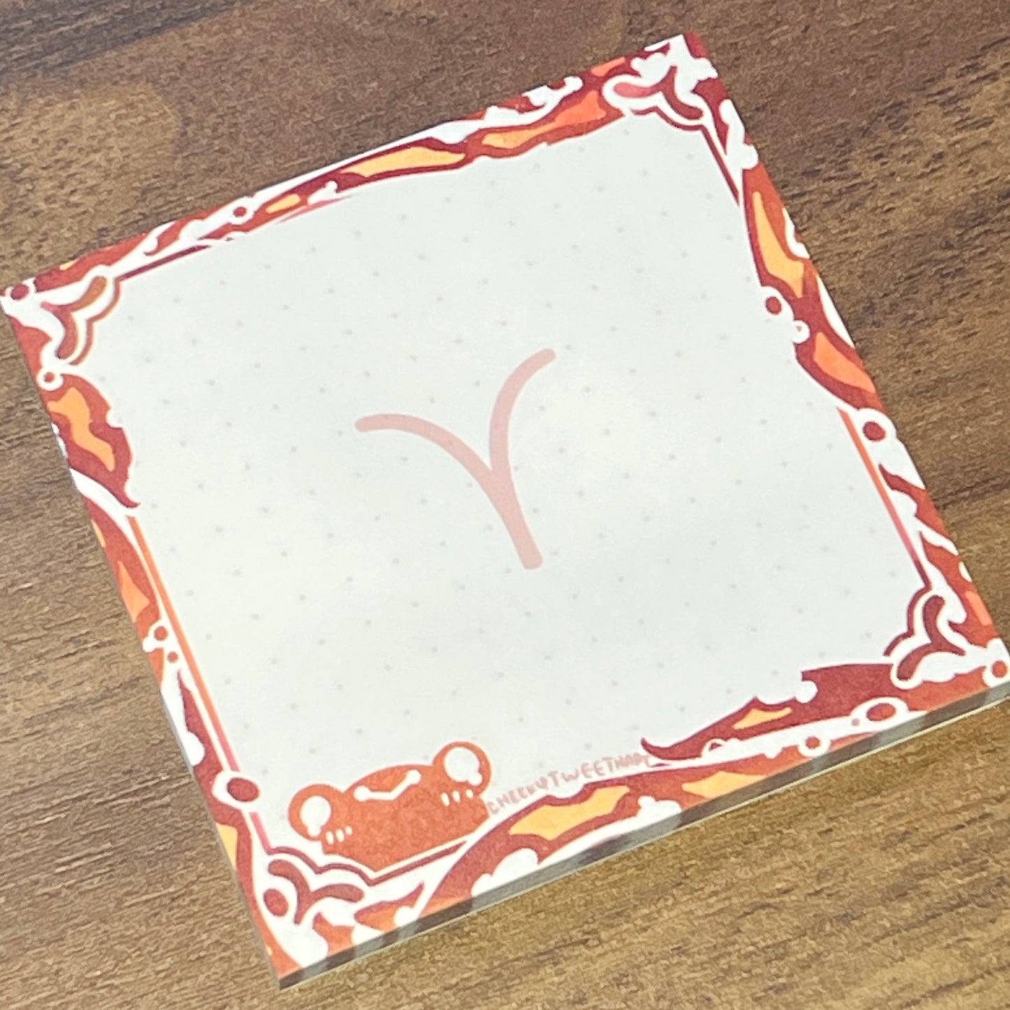 Zodiac Aries Dot Sticky Notes #NP039