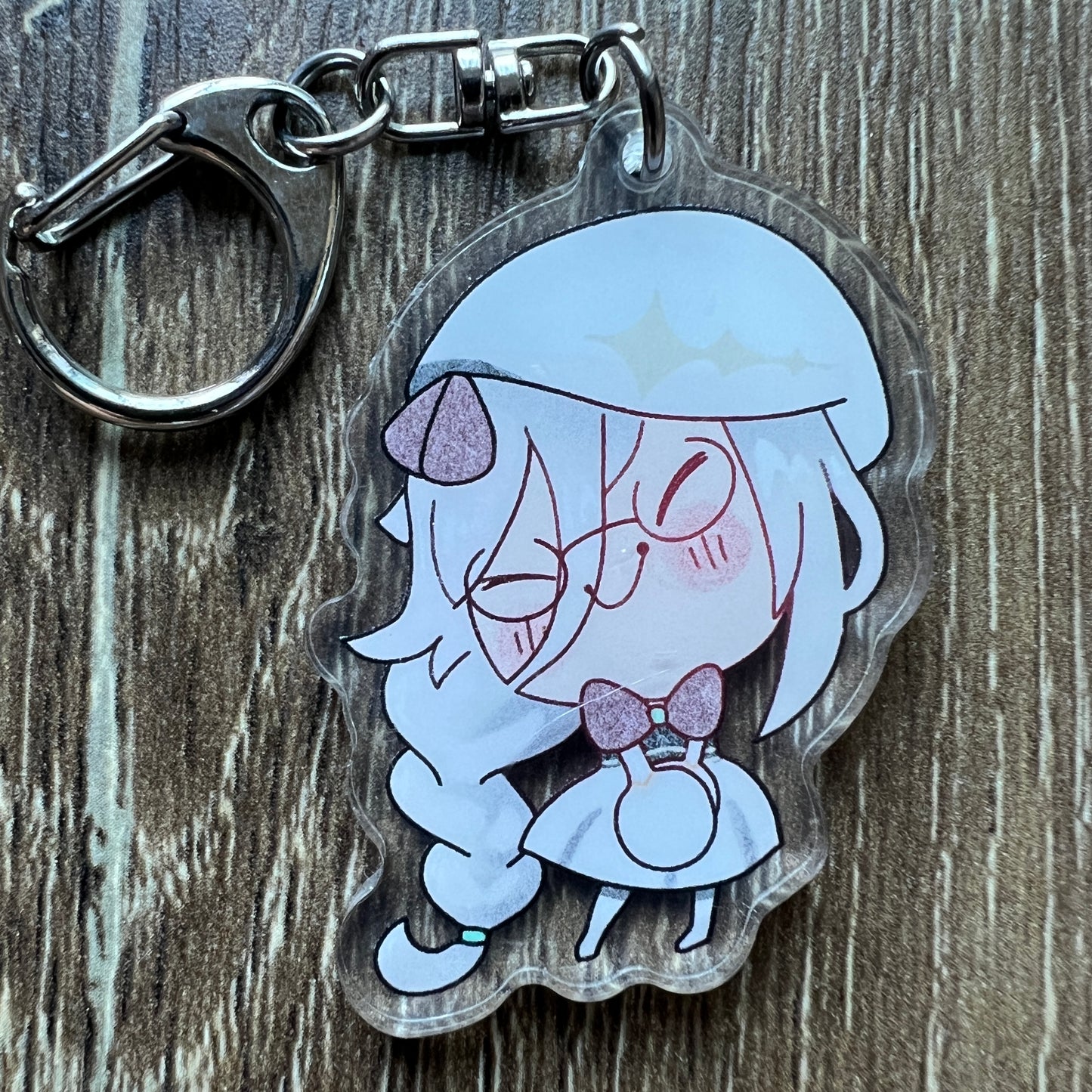 NJSJ Vtuber Chibi Aia Acrylic Charm Keychain Accessory #AC077