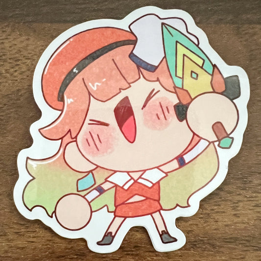 Vtuber Holo Kiara Vinyl Sticker
