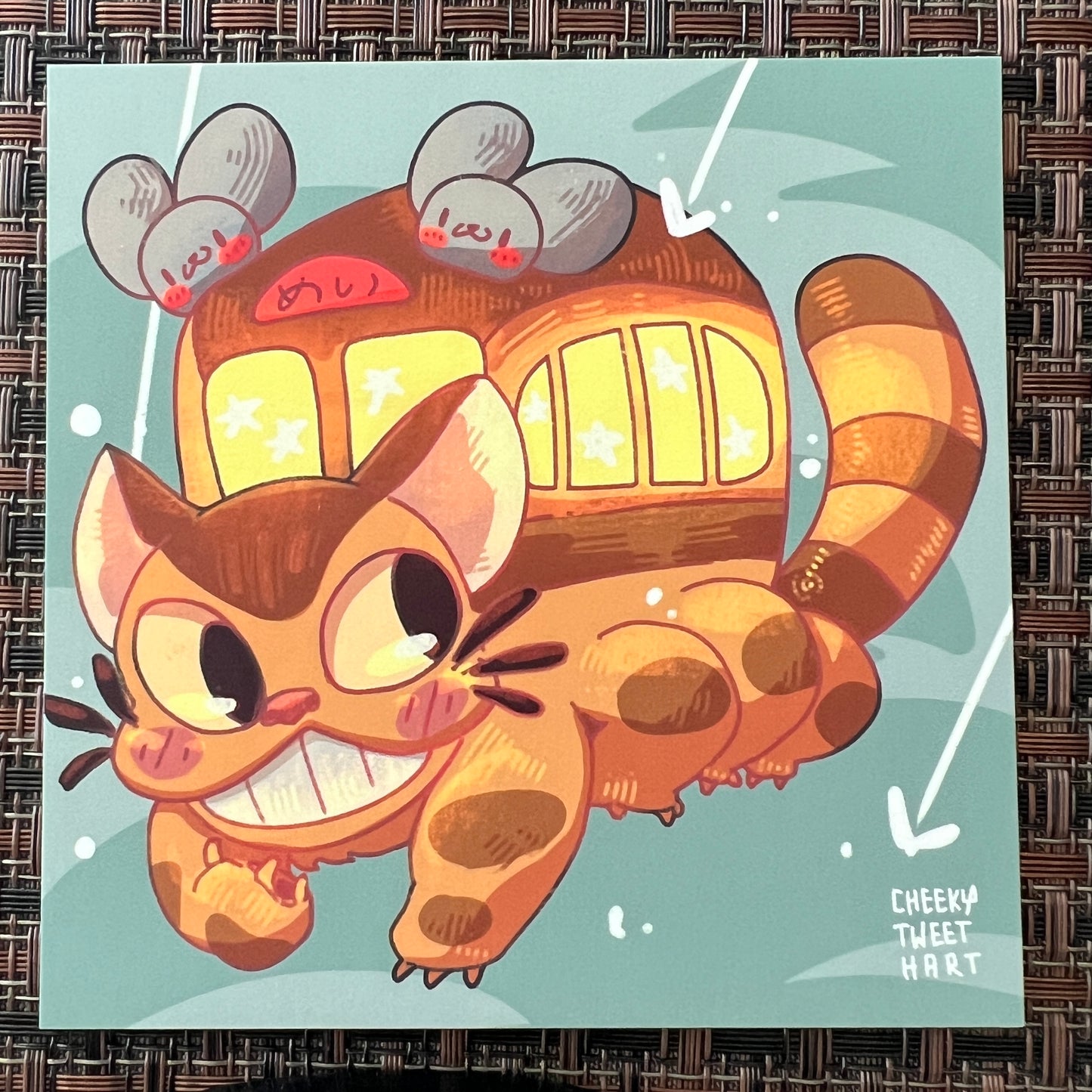 SG Cat Bus Art Prints #AP308