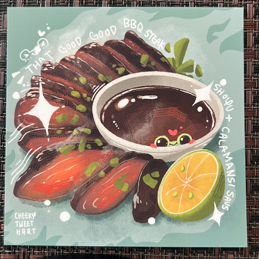 BBQ Steak Ribbert Frog Art Prints - Patreon Limited Edition 23 Jun #AP1024