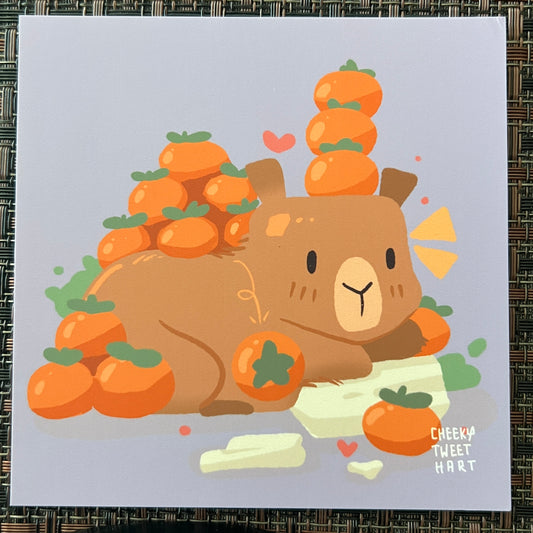 Awaken Cap'n Capybara Art Prints #AP305