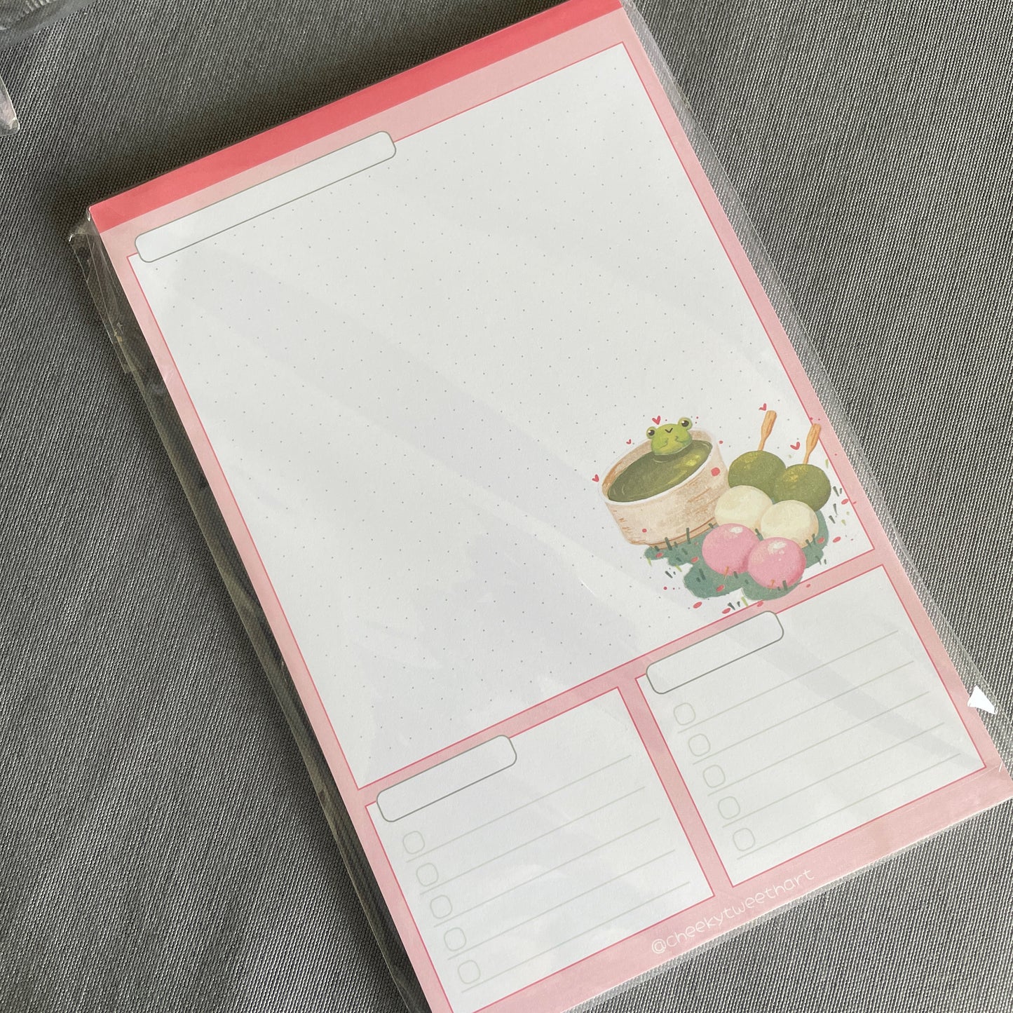 Dango Ribbert Frog Large Memo Notepads #LN002