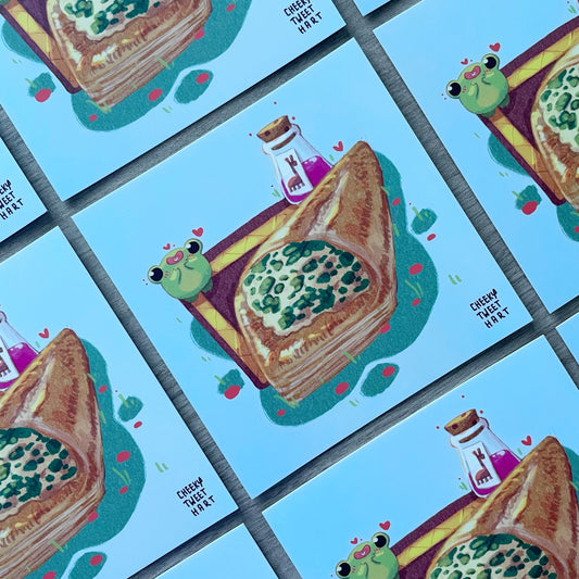 Emperors Spinach Puff Ribbert Frog Art Prints #AP016