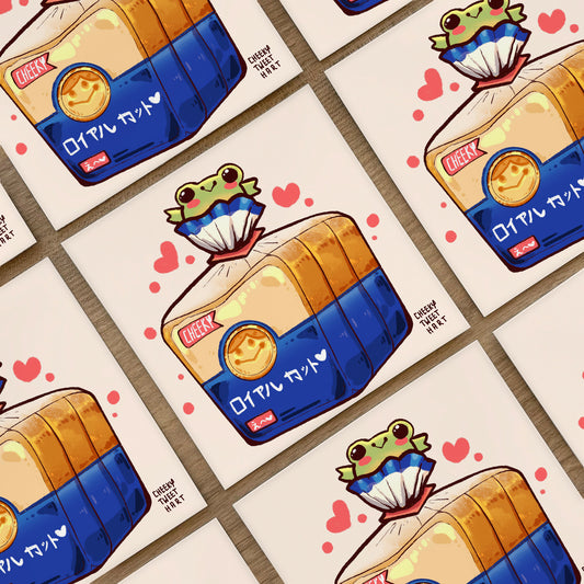 Bread Ribbert Frog Food Art Prints #AP091