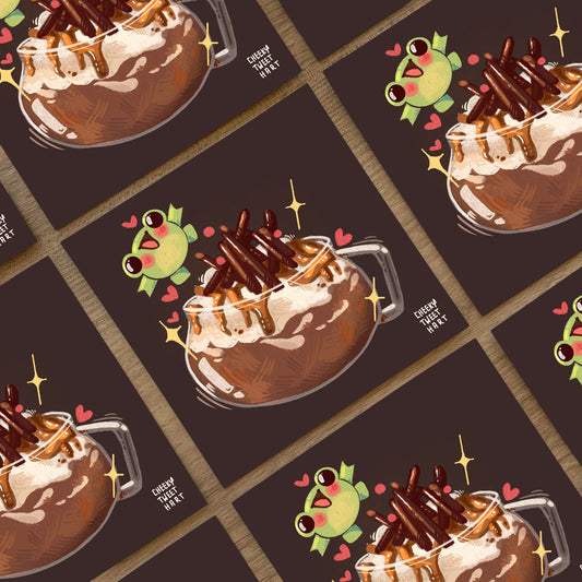 Cocoa Ribbert Frog Food Art Prints #AP069