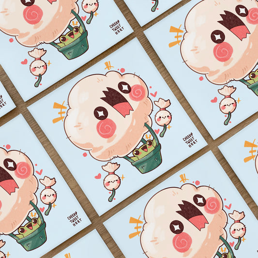 Big Puff Dandy Ribbert Frog Plant Art Prints #AP094