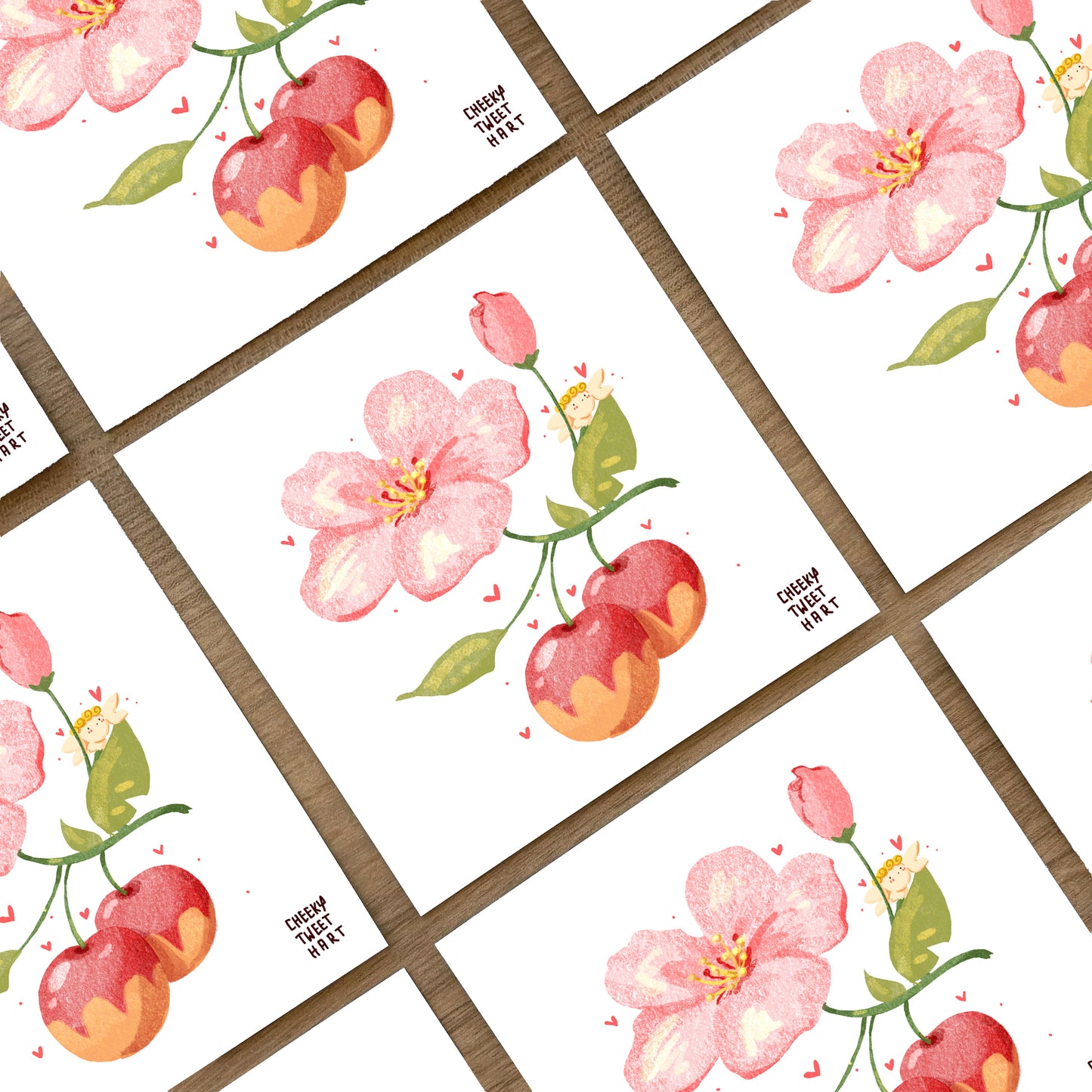PKMN Leppa Berry Apple Blossom Anime Plant Art Prints #AP131