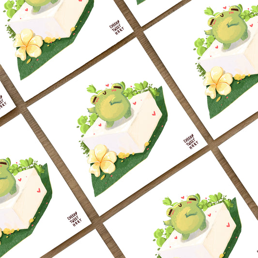 Haupia Ribbert Frog Art Prints #AP128
