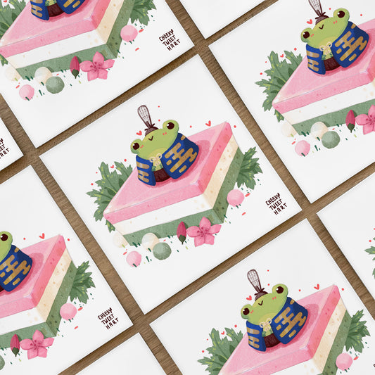 Hishi Mochi Ribbert Frog Art Prints #AP100