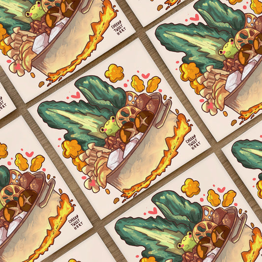 Hot Pot Ribbert Frog Art Prints - Patreon Limited Edition 22 Mar #AP1010
