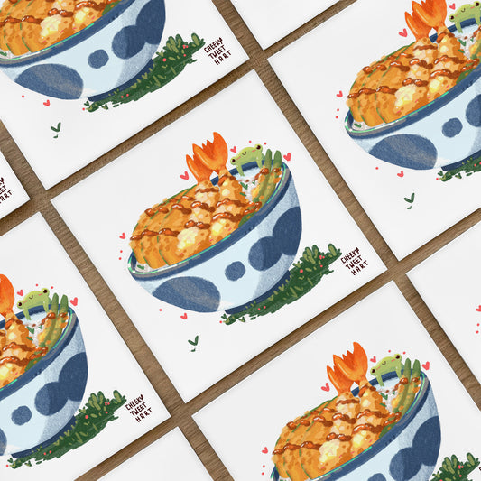 Tempura Ribbert Frog Art Prints #AP101