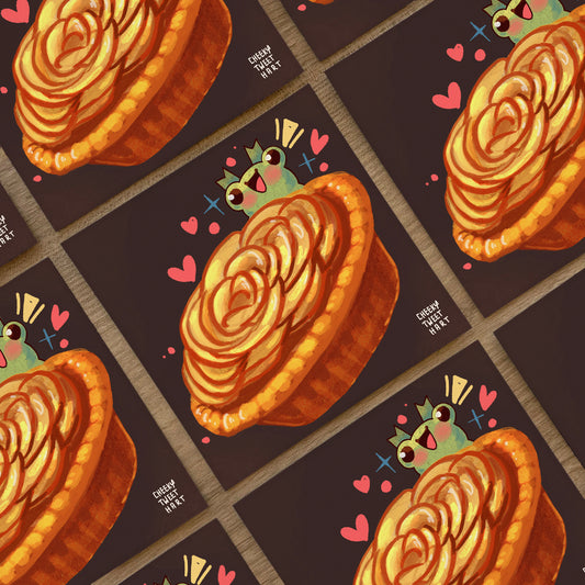 Rose Tart Ribbert Frog Art Prints #AP092